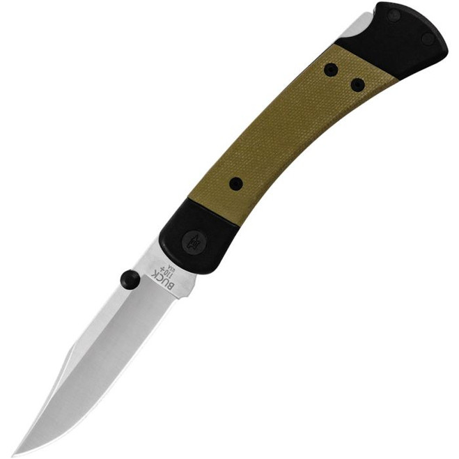 Buck 110 Hunter Sport Lockback Green/Black Micarta Handle CPM S30V BU110GRS5