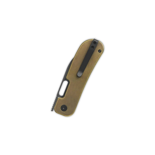 QSP Variant PE Liner Lock Folding Knife Bronze Titanium Handle