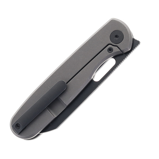 Bridgeport BGPT 1827 FL Folding Knife 20CV Plain Edge Blackwash Finish