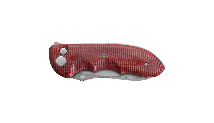 Viper Moon GR Folding Knife Red G10 Handle Magnacut Plain Edge