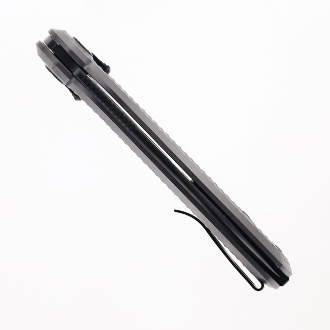 Kunwu Pulsar XL Folding Knife Diamond Titanium Handle Elmax Plain