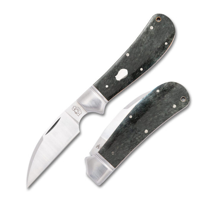 Rosecraft Clinch River Folding Knife Gray Bone Handle D2 Wharncliffe Plain Edge Satin Finish RCT005 Rosecraft Clinch River Folding Knife Gray Bone Handle D2 Wharncliffe Plain Edge Satin Finish RCT005