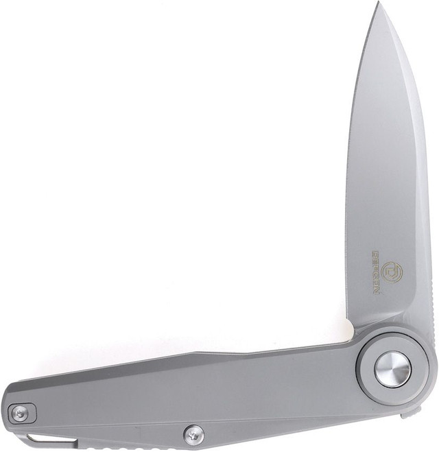 Defcon Fulcrum Leverage Lock Folding Knife Bead Blast Titanium