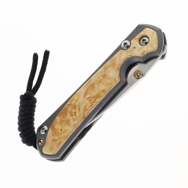 アルマ LEFT HANDED Chris Reeve Small Sebenza Box Elder Inlay Pocket Knife