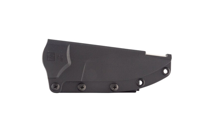 Almare Fixed Blade Knife Black G10 Handle D2 Modified Clip Point