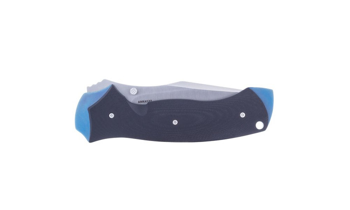 Almare B-21 Folding Knife Black/Blue G10 Handle D2 Modified Clip