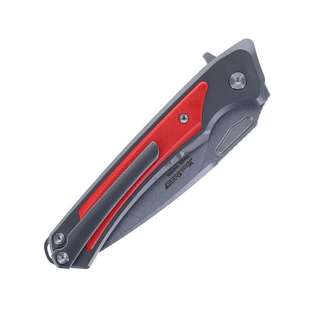 Two Sun Folding Knife Red/Black Titanium/G10 Handle 14C28N