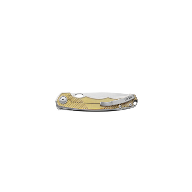 MKM Mikro Fixed Blade Knife Natural Canvas Micarta Handle