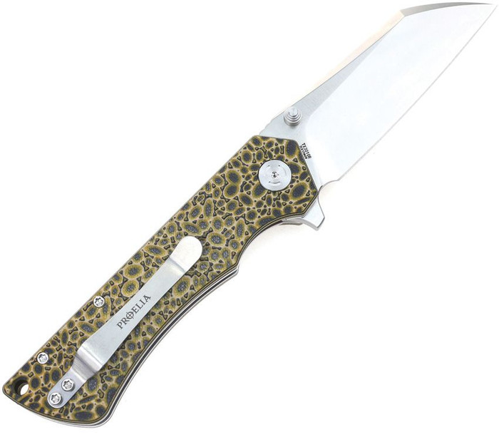 Proelia S-Tec Liner Lock Folding Knife Orange/Black G10 Handle