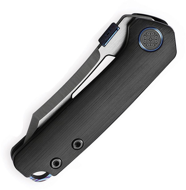 Cavol Denka Linerlock Folding Knife Black Titanium Handle M390