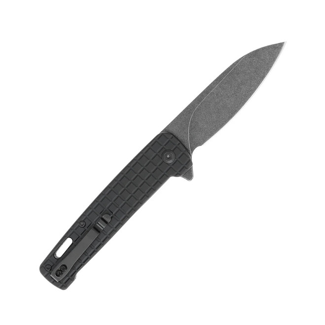 CobraTec Black Rhino Folding Knife Black Aluminum Handle D2 Plain
