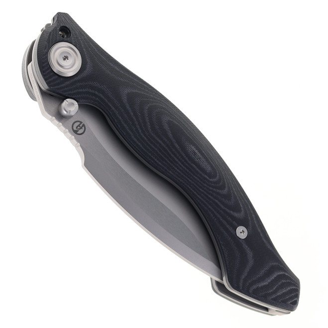 Maxace Vortex-S Folding Knife Black Micarta Handle SLD-magic Plain