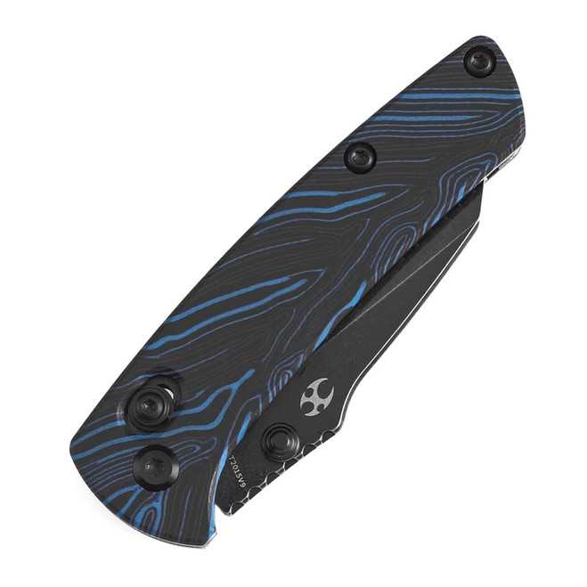 Kansept Little Main Street Folding Knife Blue/Black Gmascus G10