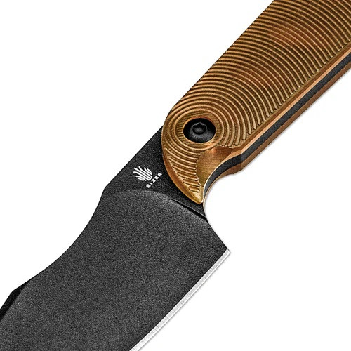 COYOTE Kizer Harpoon Mini Fixed Blade Knife Yellow PEI Handle 3V Drop