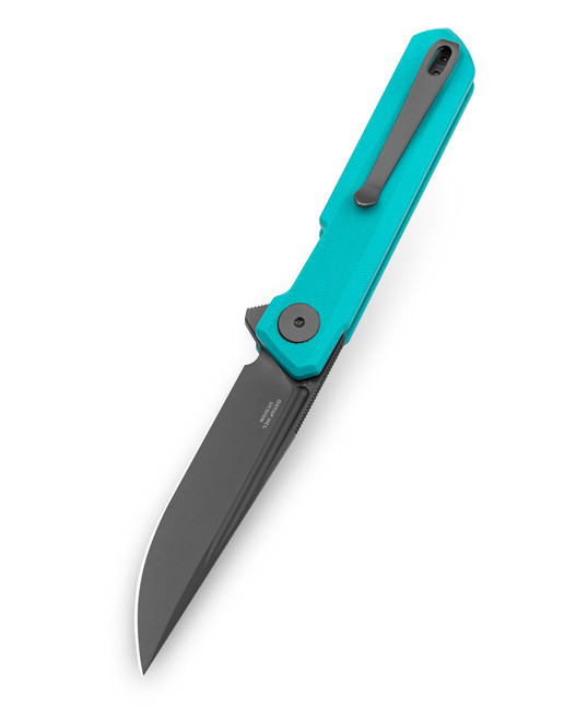 Bestechman Mini Dundee Slip Joint Folding Knife Tiffany Blue G10