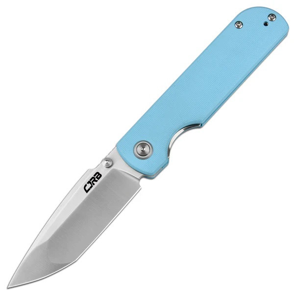 CJRB Nova Folding Knife Baby Blue G10 Handle AR-RPM9 Plain Edge