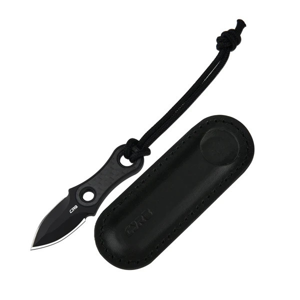 CJRB Knap Fixed Blade Knife Black Cabon Fiber Handle AR-RPM9 Spear