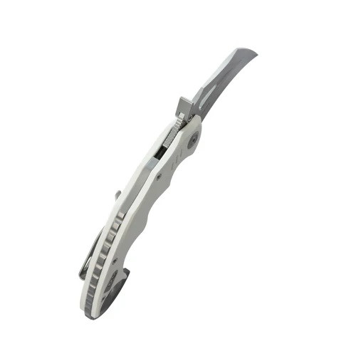 Kubey Mini Wrath Folding Knife White G10 Handle 14C28N Karambit