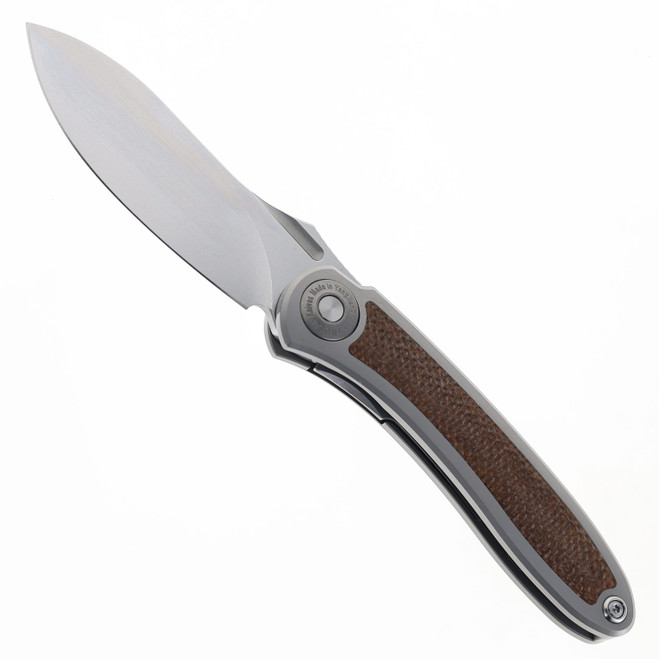 さっとん② TwoSun TS481 Pocket Knife Front Flipper Titanium Handle Micarta