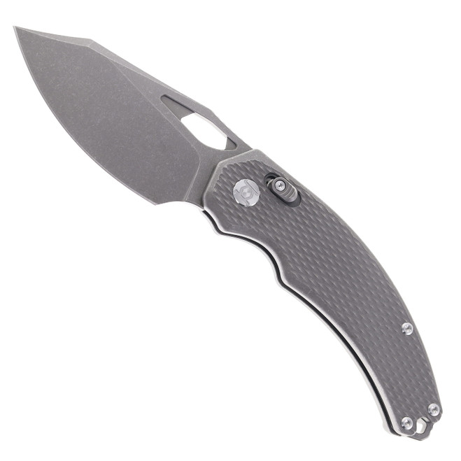 Kunwu Knives X-Padre Folding Knife Stonewashed Titanium Handle Stonewashed Elmax Blade XT Lock X706T-1S Kunwu Knives X-Padre Folding Knife Stonewashed Titanium Handle Stonewashed Elmax Blade XT Lock X706T-1S