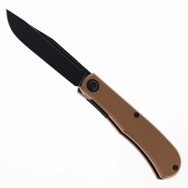 Daedalus Knife Co. Lab Folding Knife Bronze Aluminum Handle Blackwash Finish 154CM Blade DKC-L4 Daedalus Knife Co. Lab Folding Knife Bronze Aluminum Handle Blackwash Finish 154CM Blade DKC-L4
