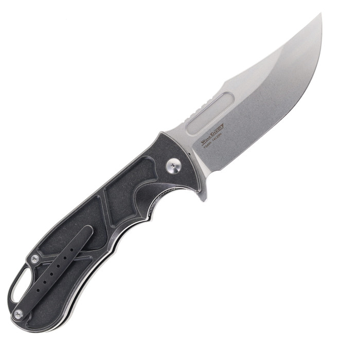 TwoSun TS485 Folding Knife Titanium Handle 14c28n Flipper Thumb