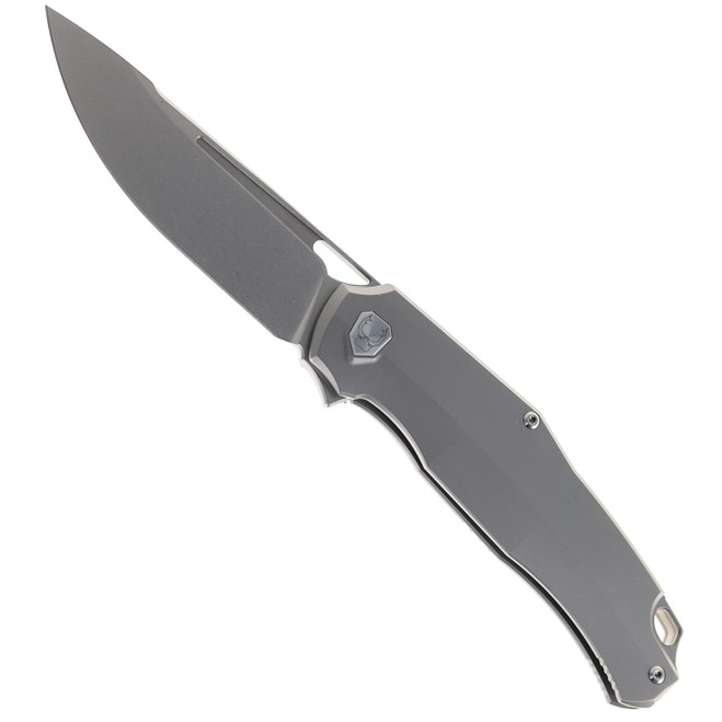 Vanguard Knives Atomic Folding Knife Steel Gray Titanium Handle M390 Blade