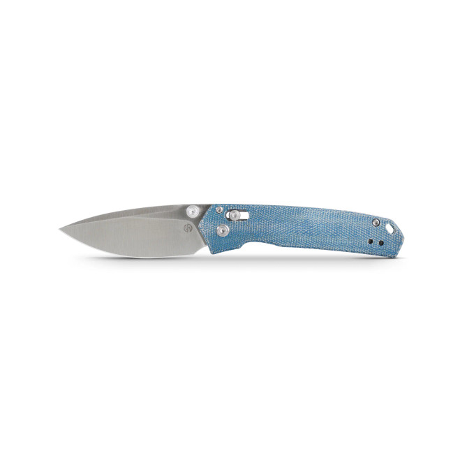 Vosteed Mini Psyop Folding Knife Blue Micarta Handle Crossbar Lock Satin Elmax Blade A2301 Vosteed Mini Psyop Folding Knife Blue Micarta Handle Crossbar Lock Satin Elmax Blade A2301