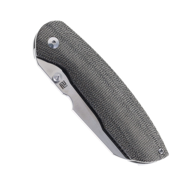 Artisan Cutlery Prime Folding Knife Green Micarta & Titanium
