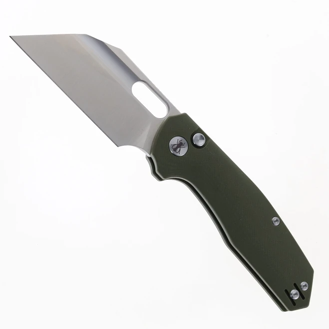 Ironfly Yolo Button Lock knife with a satin blade finish.