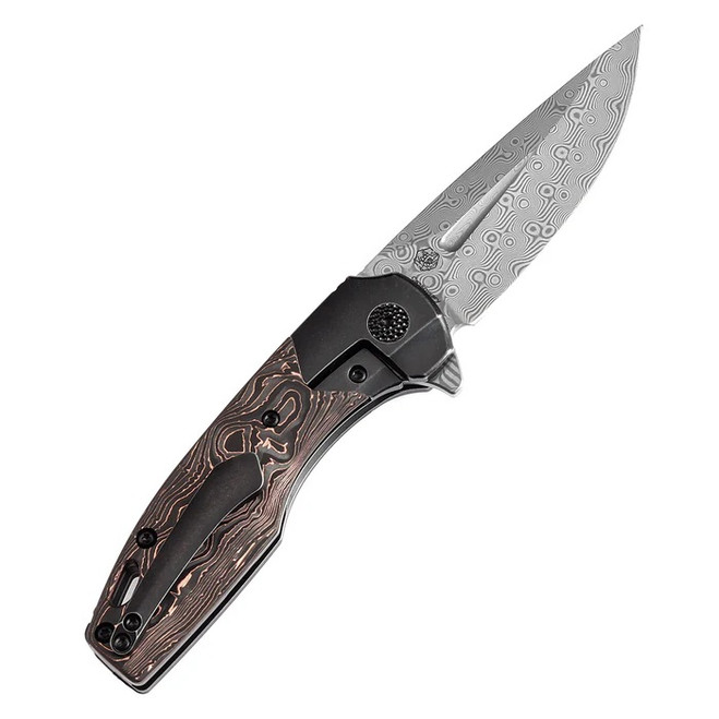 Kansept Cassowary Black Stonewash Titanium/Copper Carbon Fiber
