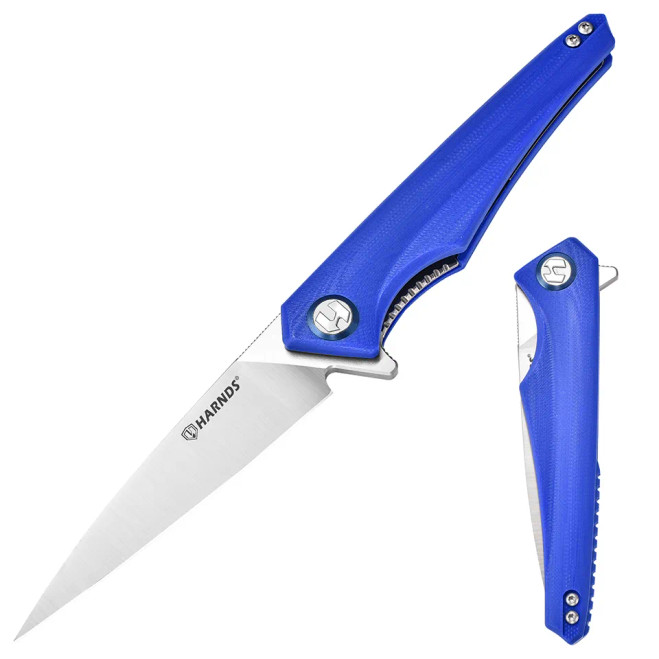 Harnds Quinluan CK9173BU-S Blue G10 D2 Satin Blade