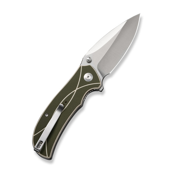 イズ Sencut Hyrax Folding Knife Green/Off White G10 Handle 9Cr18Mov