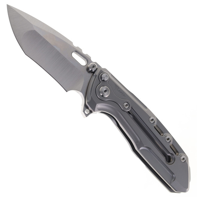 Reate Knives Terminator T1000 V2 Bead Blast Titanium Handle Flipper Multi-Lock Pocket Knife M390 Blade Reate Knives Terminator T1000 V2 Bead Blast Titanium Handle Flipper Multi-Lock Pocket Knife M390 Blade