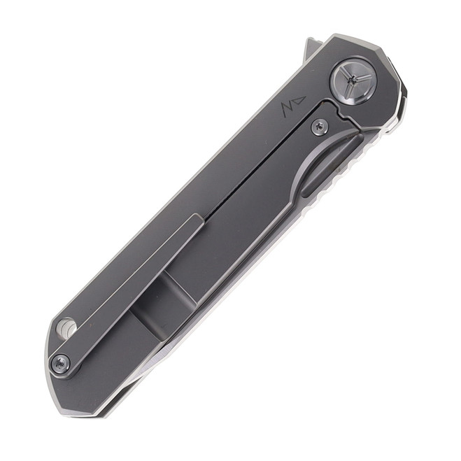 TwoSun TS49-M390-UP Flipper Folding Knife Green Fat Carbon Handle