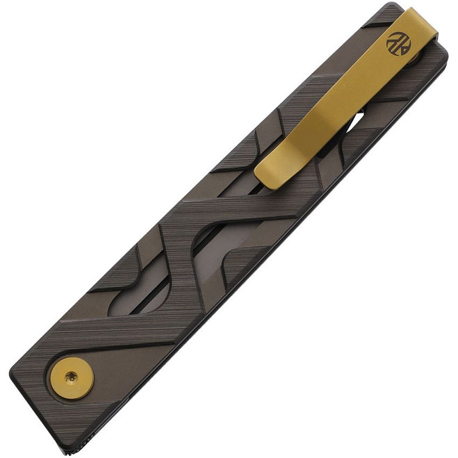 Ruike, Liner, Lock, Folding, Knife, Bronze, Aluminum, Handle