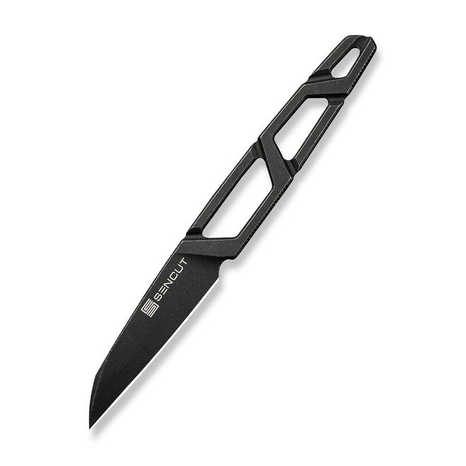 Sencut Texo Fixed Blade Knife Black 9Cr18MoV Handle/Blade Plain Edge S23095-1