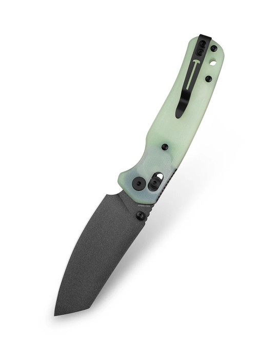 Bestechman Cicada's Folding Knife Jade G10 Handle 10Cr15MoV