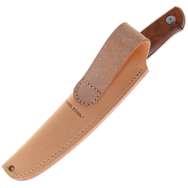 Discontinued Real Steel Arbiter Wood Handle M390 Fixed Blade Knife