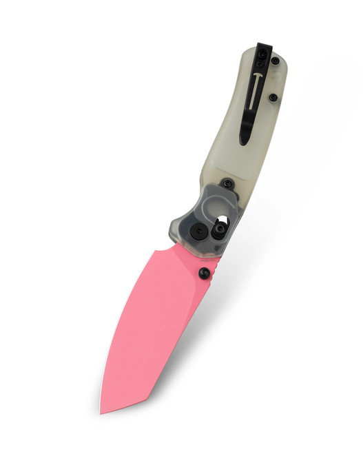 Bestechman Cicada's Folding Knife Jade Ultem Handle 10Cr15MoV