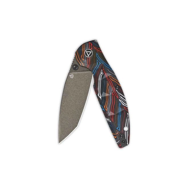 QSP Turtle Punk Folding Knife Color G10 Handle 14C28N Tanto Plain