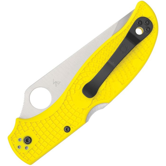 Spyderco Stretch 2 XL Lockback Folding Knife Yellow FRN Handle H2