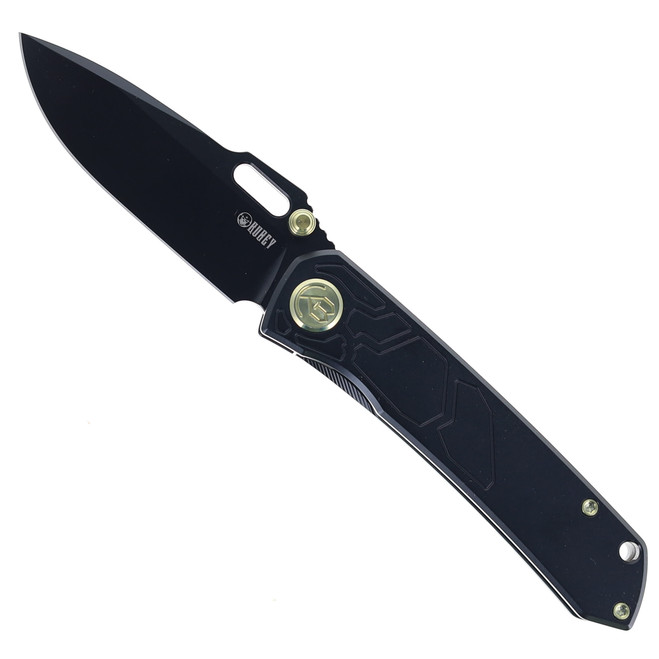 Kubey Blackout Folding Knife Black Titanium Handle M390 Plain Black Blade KB259C Kubey Blackout Folding Knife Black Titanium Handle M390 Plain Black Blade KB259C