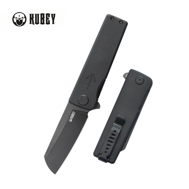 Kubey Sailor Flipper Folding Knife Black G10 Handle 14C28N Plain Edge Blackwash Finish KU317I Kubey Sailor Flipper Folding Knife Black G10 Handle 14C28N Plain Edge Blackwash Finish KU317I