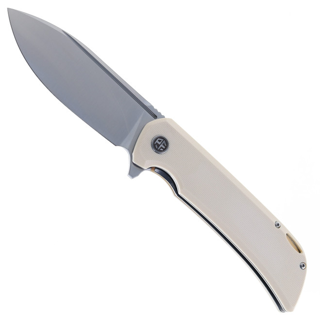Petrified Fish Tunny Folding Knife White G10 Handle 14C28N Steel Blade PFB05WS Petrified Fish Tunny Folding Knife White G10 Handle 14C28N Steel Blade PFB05WS