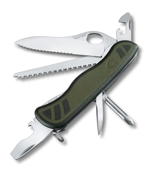 Victorinox Swiss Soldier's Knife 08 OD Green Polyamide Handle 0.8461.MWCH