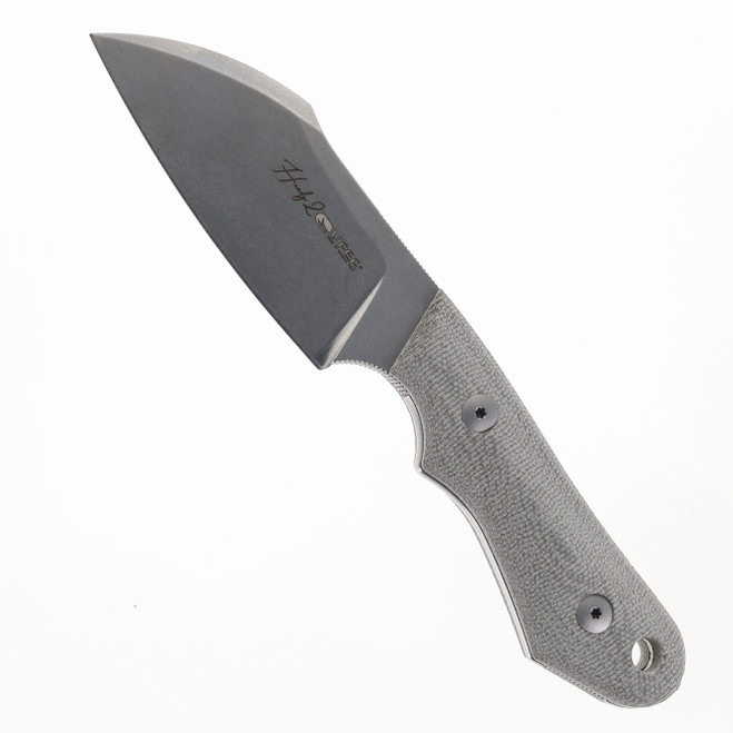 Viper Handy 2 Fixed Blade Knife Green Micarta Handle M390 Sheepsfoot Plain Edge VT4050CG
