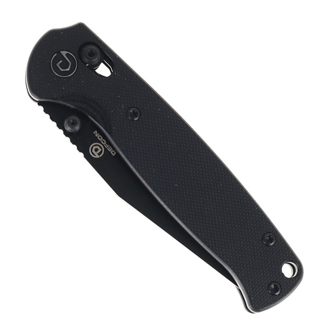Defcon Ultra Lite Folding Knife Black G10 Handle 14C28N Clip Point