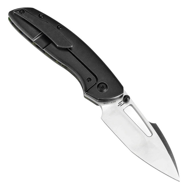 Kansept Link Folding Knife Gecko Camo Carbon/Titanium Handle 20CV