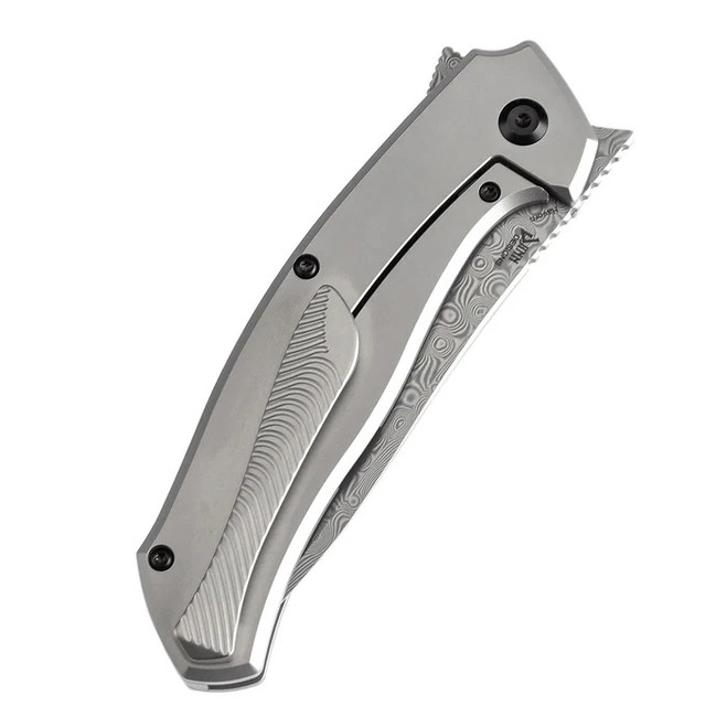 その他 S Kansept Havorn Folding Knife Titanium/Black White Carbon Fiber